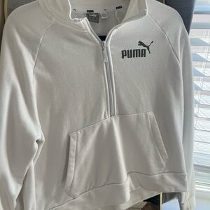 PUMA White Zip-Up Jacket